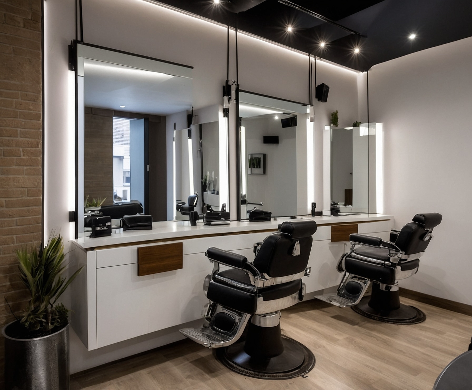 Barbería moderna con estilo único en Madrid